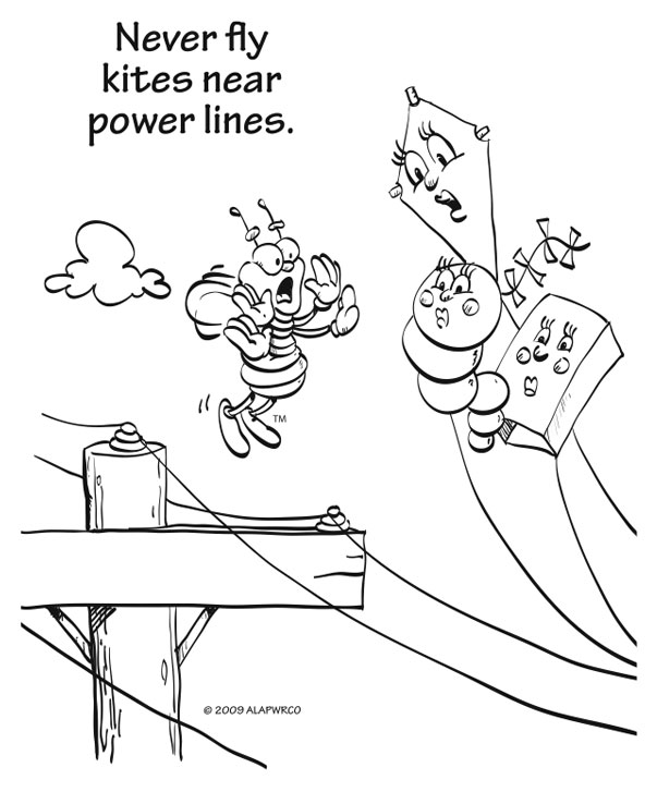 electrical safety coloring pages - photo #1