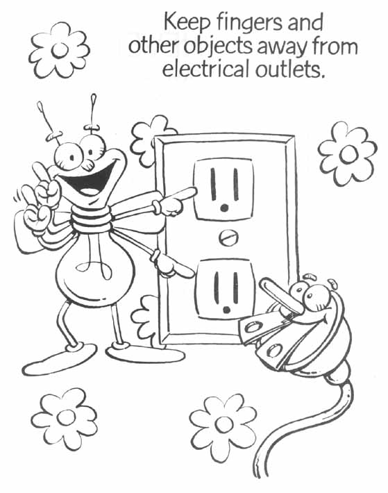electrical safety coloring pages - photo #27